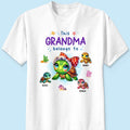 Grandma Grandkids Turtle Personalized Shirt, Gift for Grandmas